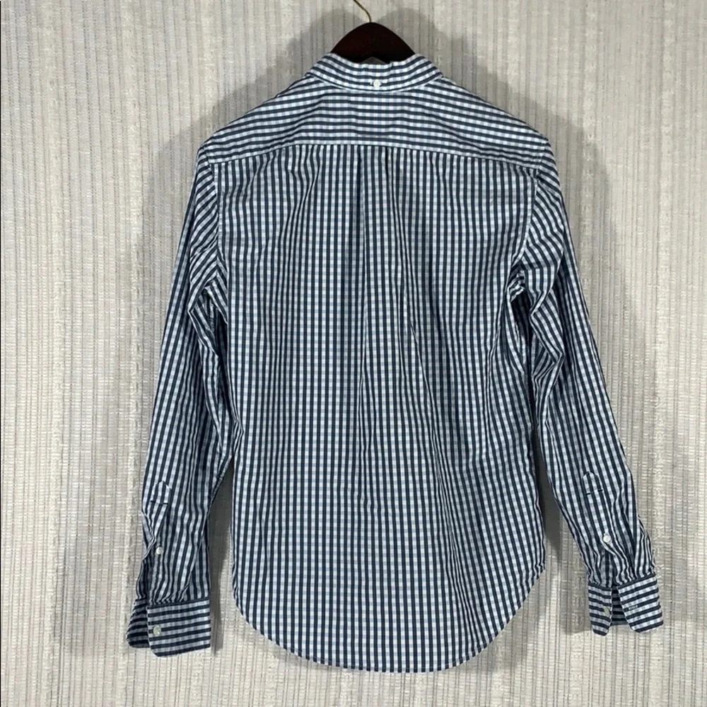 Levi’s Blue & White Plaid Shirt-Size Medium Slim